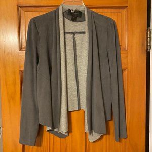 Gray suede jacket